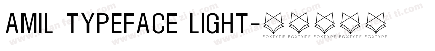 Amil Typeface Light字体转换